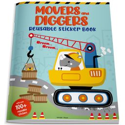 Movers and Diggers Reusable Sticker Book for Children-15