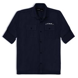 CAVIO Cotton Full Sleeves Solid Shirt - Navy Blue-image-54