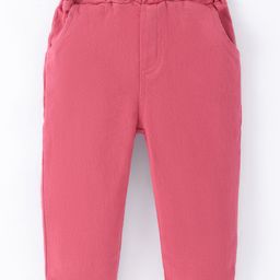 Ollypop Resin Knit Full Length Solid Color Trouser - Dark Pink-image-16