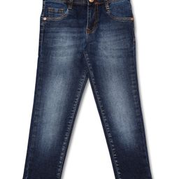 LEO Denim Mild Washed Jeans - Blue-image-80