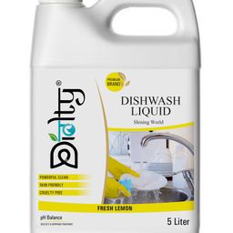 Diolty Dish wash Liquid Gel With Lime -5 Litre-image-44