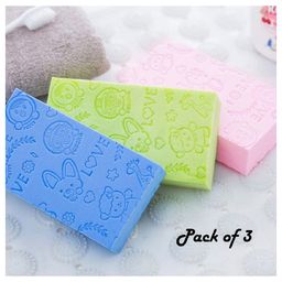 Ortis Ultra Soft Exfoliating Sponge Soft Bath Scrubber for Kids Body Scrub (Pack of 3) (multicolor)-image-47