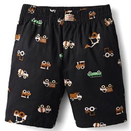 Noddy Vehicles Printed Shorts - Black-image-16