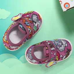 TOMSY CHOICE Doodle Art Designed With Velcro Closure Booties - Pink-picture-48