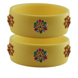 Vidhya Kangan Women Beige Bangle-image-38