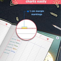 target publications A4 Size Long Notebooks for Students | Whispering Woods Single Line Ruled 172 Pages in Each | Set of 3 image 4