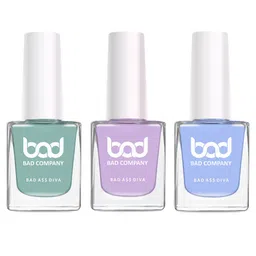 BAD COMPANY Set Of 3 No Toxin Nail Lacquer - 10ml each image 3