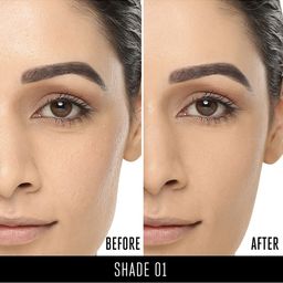 Lakme Set of Invisible Finish SPF 8 Foundation - Shade 01 &Insta Eye Liner - Black image 2
