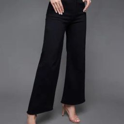 Miss Chase Black Denim Solid Jeans-picture-16