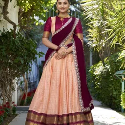 LOOKNBOOK ART Ready to Wear Lehenga & Blouse With Dupatta-image-71