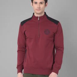 Dollar Cabernet Regular Fit Solid Sweatshirt-image-39