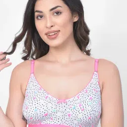 Clovia Grey & Pink Non Wired Non Padded Full Coverage Bra-picture-18