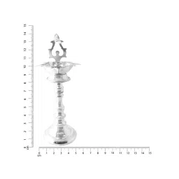 Sri Jagdamba Pearls 0.8 Silver Diya - Set of 2 image 2