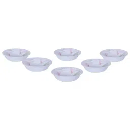 Corelle Lily Ville Vitrelle Glass Veg Bowls (290 ml) - Set of 6-image-76
