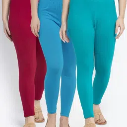 Gracit Multicolor Regular Fit Leggings-image-24