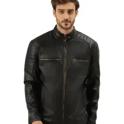 Leather Retail Black Full Sleeves Faux Leather Jacket-picture-15