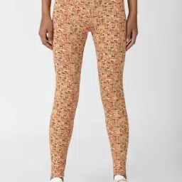 Forever 21 Multicolor Print Leggings-image-34