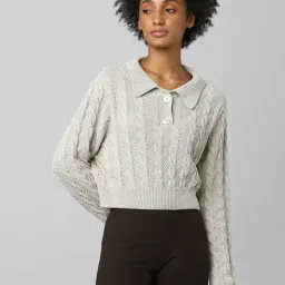 Only Grey Regular Fit Pullover-image-30