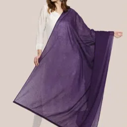 Dupatta Bazaar Violet Cotton Dupatta-picture-15
