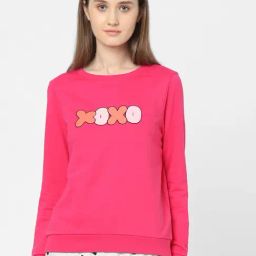 Vero Moda Pink Graphic print Sweatshirt-image-60