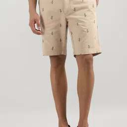 HACKETT LONDON Men Printed Regular Fit Mid-Rise Chino Shorts-image-31