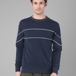 Dollar Navy Regular Fit Solid Sweatshirt-picture-35