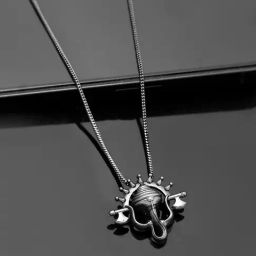 Voylla Black Eclipse Stylish Trishul Pendant-picture-26