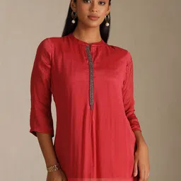 Soch Viscose Rayon Mandarin Collar Tunic-picture-49