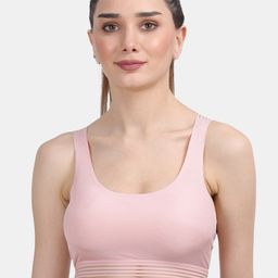 Amour Secret Peach-Coloured Lightly Padded Sports Bra  S911_Pch-image-18