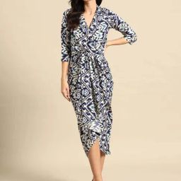 Mabish By Sonal Jain Multicolored Printed Shirt Dress-image-6