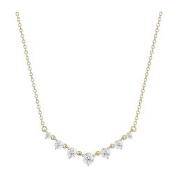 EMORI 14k (585) Minimalist Tennis Diamond Necklace for Women-image-71