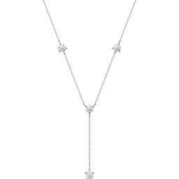 EMORI 14k (585) White Gold Golden Grace Y Necklace for Women-image-36