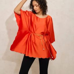 SHOWOFF Orange Solid Top-image-94