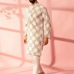 Anouk Men Ethnic Motifs Printed Regular Kurta with Pyjamas image 4