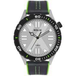 Helix By Timex Men Grey Round Dial Analog Watch - TW052HG03 image 1