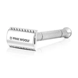 Pink Woolf Open Comb Double Edge Safety Razor Chrome OC70 image 3