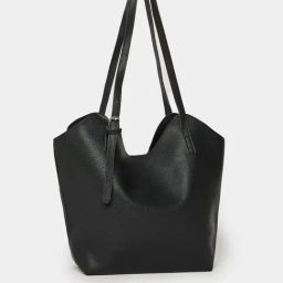 Styli Black Textured Tote-image-72