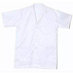 DEXLAB AMA001a Standard Cotton Lab Coat Half Sleeves-image-6