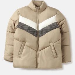United Colors Of Benetton Boys Beige Polyester Colorblock Jackets-image-9