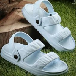 Asian Women's Blue Back Strap Clogs-image-34