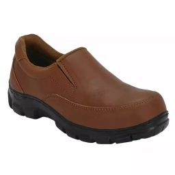 Armaduro AirMix Steel Toe Safety Shoes Low Ankle Rubber Sole Brown Upper Leather Size UK 8, ADR_1029-picture-18