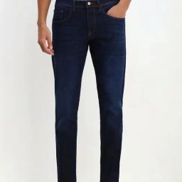 Allen Solly Navy Cotton Slim Fit Jeans-image-96