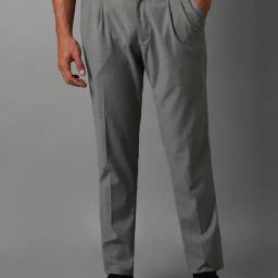Louis Philippe Grey Regular Fit Trousers-picture-27