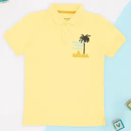 Pantaloons Junior Boys Yellow Polo T-Shirt-image-48