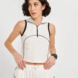 Ajile by Pantaloons Bright White Solid Top-picture-41