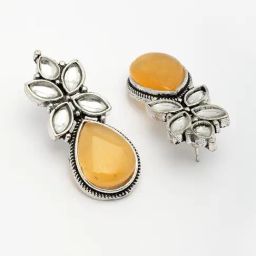 NVR Yellow Statement Drop Earrings image 4