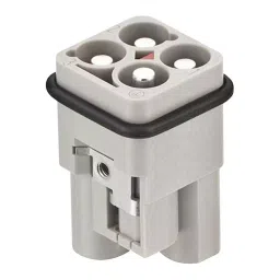 Harting Heavy Duty Connector Inserts / Modules HEAVY DUTY INSERT, PLUG, 3+PE, 10MM2, 09120033051-10