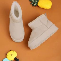 Truffle Collection Kids Beige Casual Boots-image-96