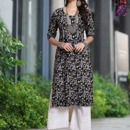 Moda Rapido Selection Of 3 Floral Printed Round Neck Straight Kurta-image-27