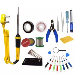 Ironclad PRO 15 In 1 Mobile Soldering Iron Master Kit 25 W Corded Flat Copper, Iron & Nickle Tip-30